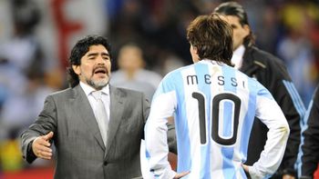 Diego Maradona felicitó a Messi por el nacimiento de su tercer hijo