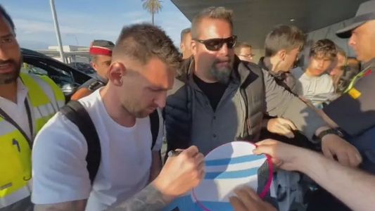 El polémico gesto de Lionel Messi antes de volver a París