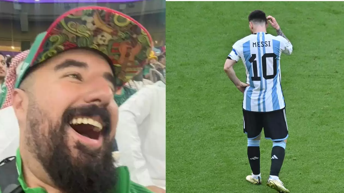 Mundial Qatar 2022 | Periodista fanático de México se burló de Lionel Messi tras errar el penal: Lo falló Messisito (Foto: captura de Twitter Álvaro Morales-AP).