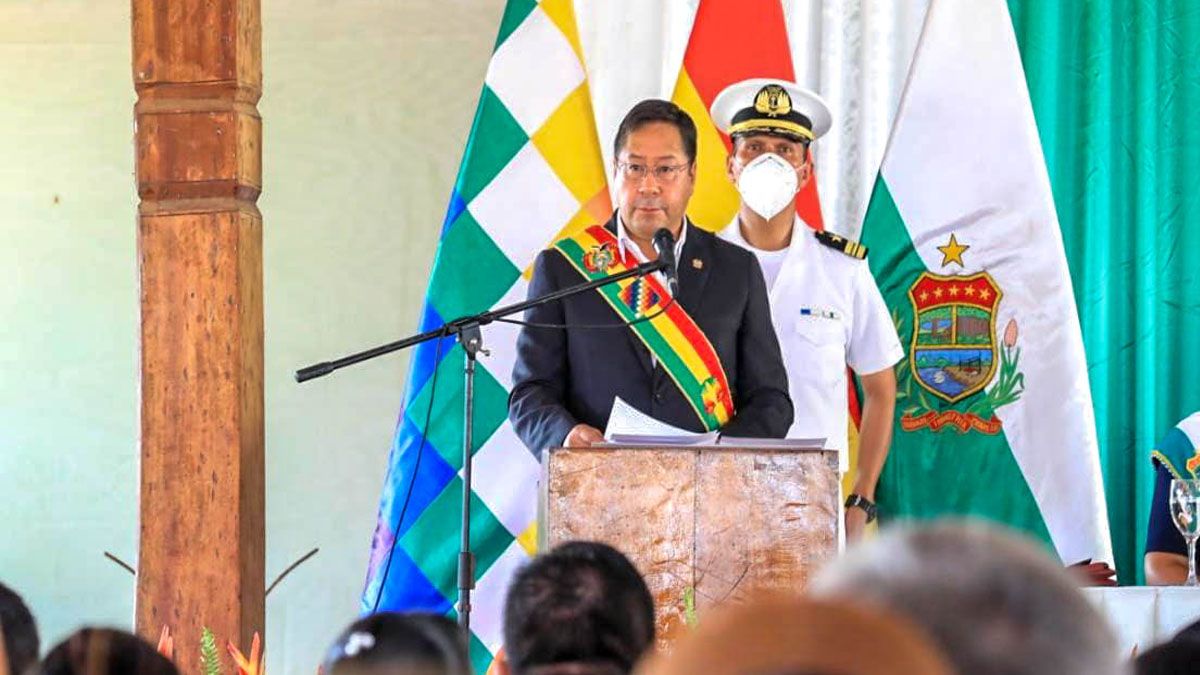 Luis Arce denunció que hay sectores que impulsan un nuevo golpe de estado en Bolivia (Foto: cuenta de Twitter de Luis Arce).