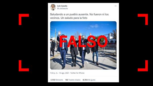 Es falso que no asistieron ni los vecinos a un acto encabezado por Fernández y Tolosa Paz en Quilmes