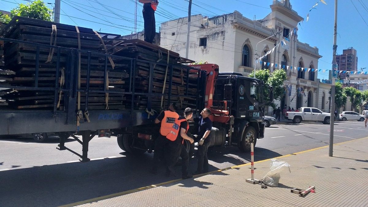 Vallas en la municipalidad de San Justo.&nbsp;