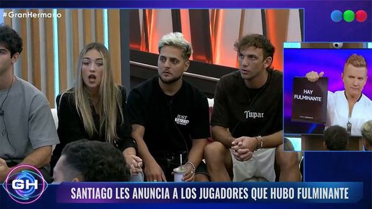 Santiago del Moro anunció quién recibió la fulminante en Gran Hermano