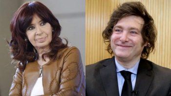 Cristina Kirchner y Javier Milei, dos protagonistas que podrían terminar compitiendo mano a mano por la presidencia en 2023 (Foto: archivo).