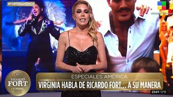 Virginia Gallardo en el especial sobre Ricardo Fort: la frase que le escribió hace unos días