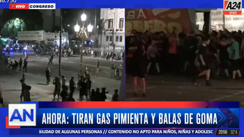 Congreso: balas de goma, motos y camiones hidrantes en la aplicación del protocolo antipiquete