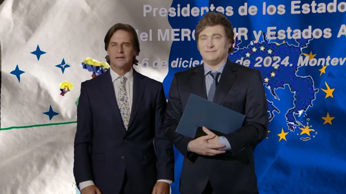 Javier Milei en la Cumbre del Mercosur. (Foto: A24.co)