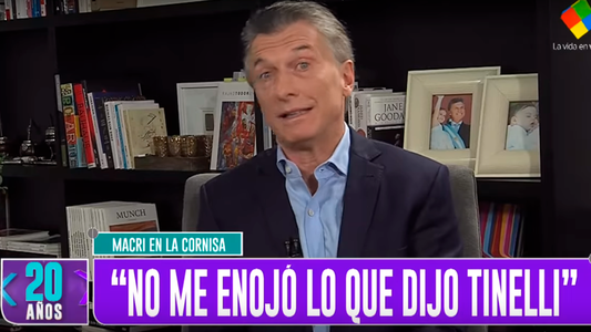 Macri: Tinelli no me dijo lo mismo cuando nos vimos; quería participar en Cambiemos