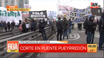 Sorpresivo corte en el Puente Pueyrredón y caos vehicular: qué reclaman