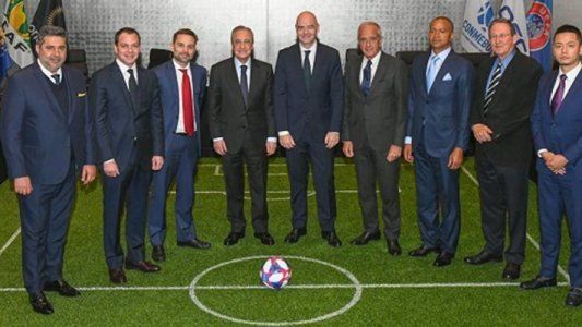 Con la participación de Boca y River, se presentó la Asociación Mundial de Clubes de Fútbol