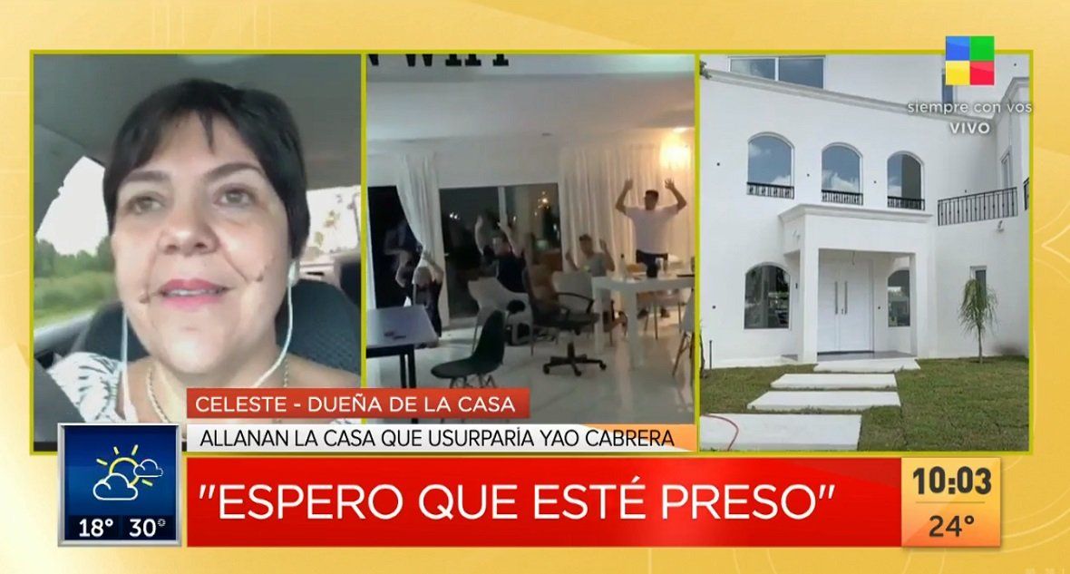 Habló la dueña de la casa que habita Yao Cabrera: Debe más de un millón, ya se le venció el contrato