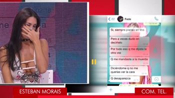 Escándalo al aire con Flor Marcasoli y su novio Bam Bam: llanto, gritos y chats con Fede Bal