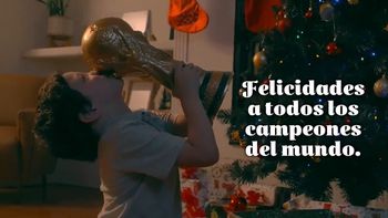 Papá Lionel nos cumplió el sueño a todos los argentinos (Foto: Captura). Papá Lionel nos cumplió el sueño a todos los argentinos (Foto: Captura).