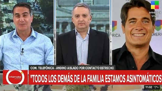 Guillermo Andino aislado por contacto estrecho con un caso de coronavirus en su familia