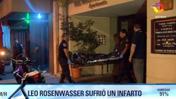 Así retiraban el cuerpo de Leo Rosenwasser del hotel