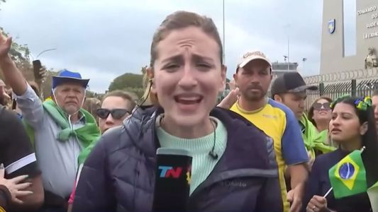 La violencia que vivió Carolina Amoroso al aire durante la cobertura en Brasil