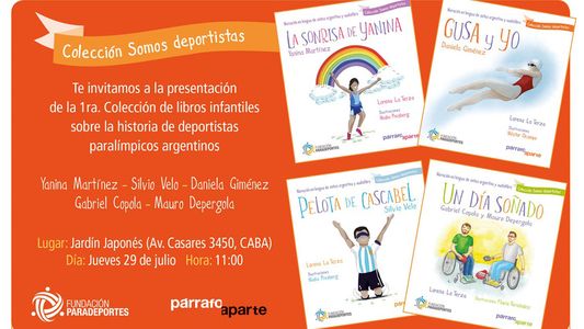 Lanzan la primera colección de cuentos infantiles sobre la historia de deportistas paralímpicos argentinos