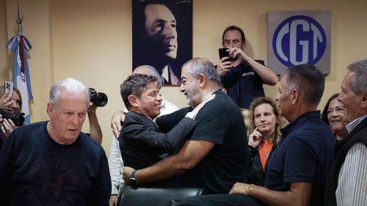 La CGT se reunió con Kicillof y se aseguró un lugar en el armado electoral de Fuerza Patria