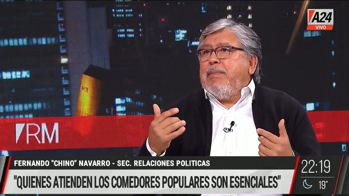 &nbsp;Fernando Chino Navarro defendió a los movimientos sociales: Son trabajadores esenciales