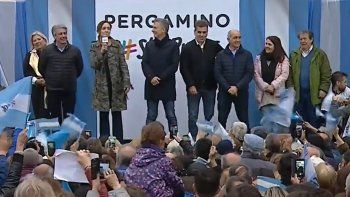 “Argentina sin Cristina”, el sorpresivo grito que irrumpió en el acto de Macri en Pergamino