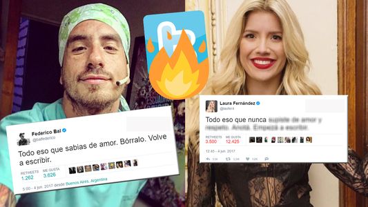 Lapidaria respuesta de Laurita al tuit reflexivo de Fede Bal