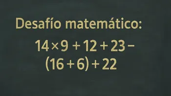 Desafío matemático: una mente brillante lo resuelve en menos de 10 segundos