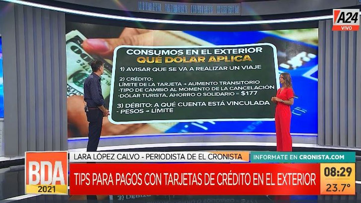 Verano 2022: consejos para gastos con las tarjetas en el exterior. (Captura de Tv)