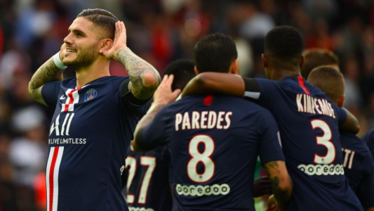 Icardi marcó su primer gol en la Ligue 1 y PSG goleó 4-0 a Angers