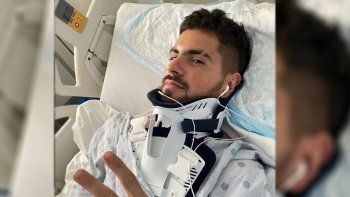 Fer Vázquez mostró las imágenes del terrible accidente que sufrió