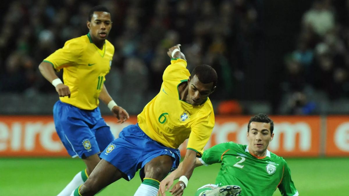 Brasil-Irlanda jugaron en 2008 y Richarlyson fue titular.