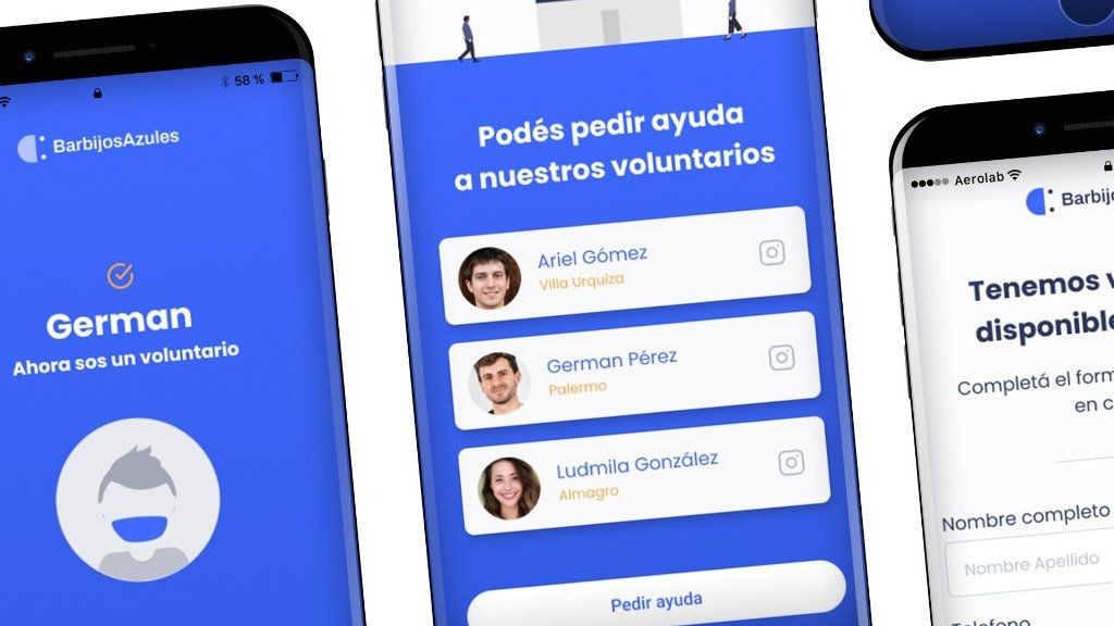 Cómo funciona Barbijos Azules, el sitio para ayudar a la población de riesgo de tu barrio durante la pandemia