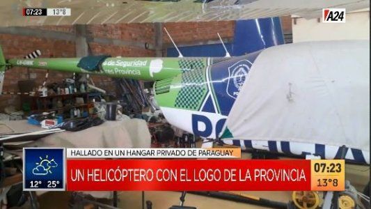 Paraguay: apareció un helicóptero bonaerense en un operativo narco