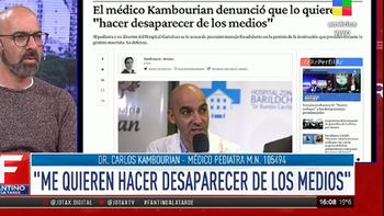 Carlos Kambourian denunció que lo quieren hacer desaparecer de los medios