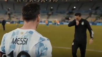 A un año de la Copa América en el Maracaná, se filtró un video inédito de Messi y Scaloni: ¡Bien, la con... de tu hermana!