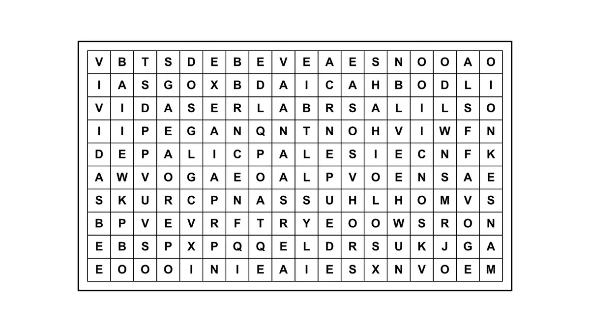 Encontrá la frase escondida en una sopa de letras con una cita célebre oculta