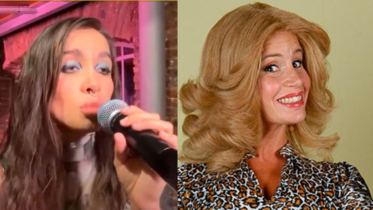 María Becerra cantó a capela y la compararon con Moni Argento.