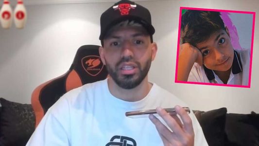 La confesión del Kun Agüero: no leyó un mensaje de su hijo porque era muy largo