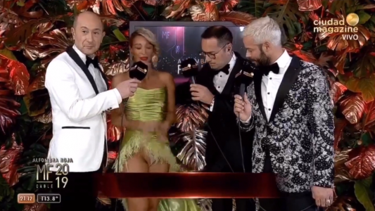 El accidente hot de Sol Pérez en la alfombra roja de los Martín Fierro de Cable