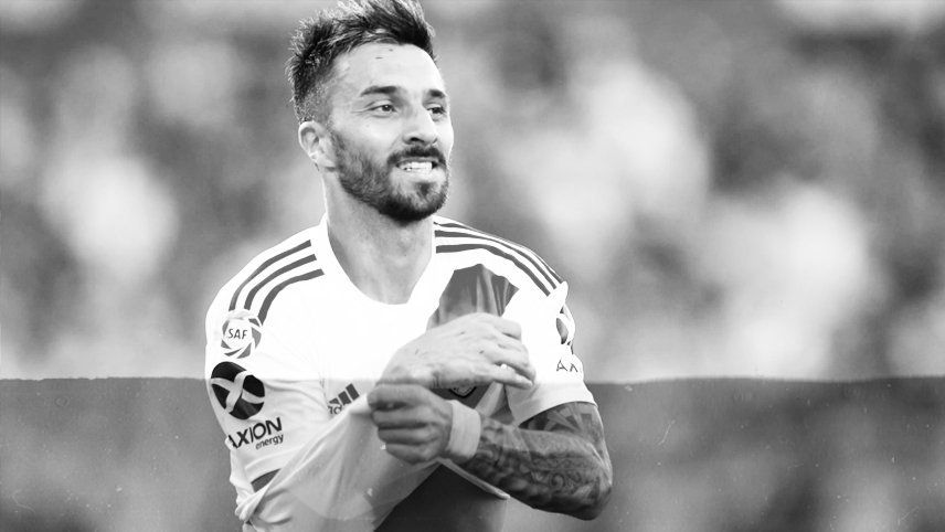 Scocco donó alimentos a la localidad santafesina de Hughes donde nació