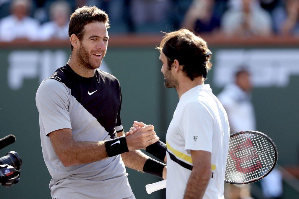 La llamativa táctica que usaba Federer para amedrentar a Del Potro un día antes de los partidos