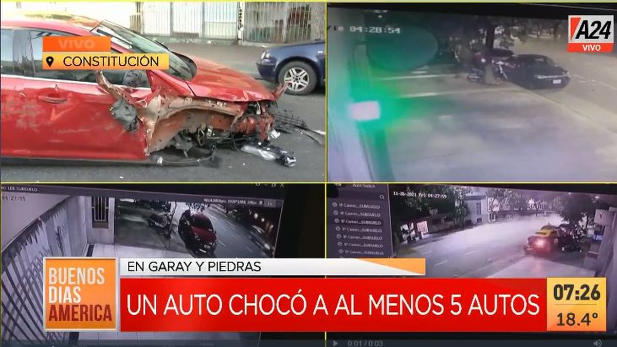 San Telmo: Así Fue El Tremendo Choque De Un Conductor Ebrio