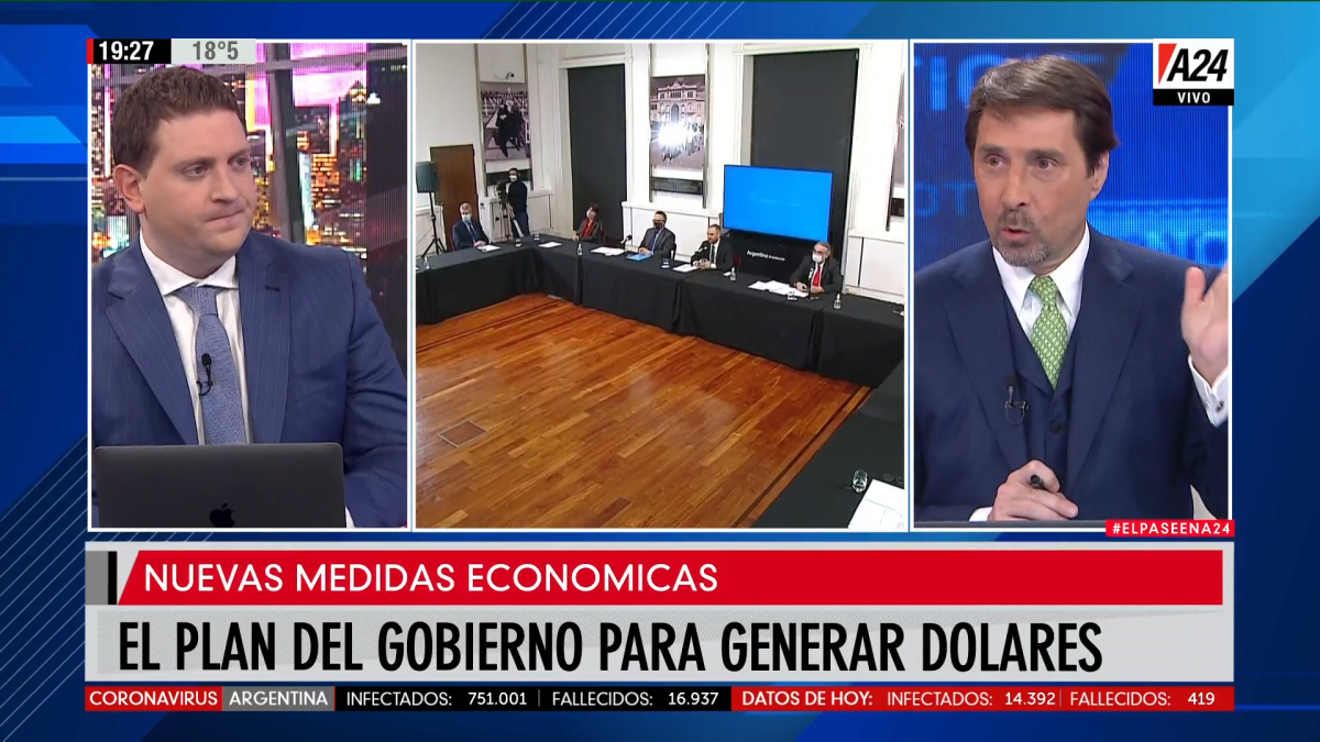 El Pase en A24: Jony Viale y Feinmann analizaron los anuncios económicos