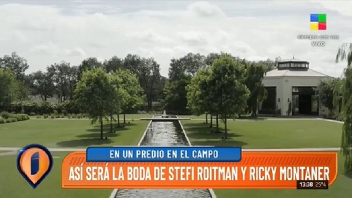 El casamiento de Stefi Roitman y Ricky Montaner está organizado para realizarse mayormente al aire libre. 