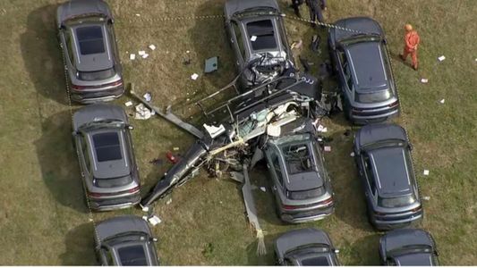 Tragedia aérea en Río de Janeiro: chocaron dos helicópteros, explotaron al caer y hay seis muertos