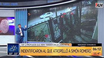 Identificaron al conductor que atropelló a Simón Romero