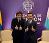 Con la presencia de Javier Milei, Abelardo de la Espriella asumió como presidente de Colombia