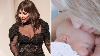 Moria Casán conmovida al ver a Vitto, el hijo de Belén Francese