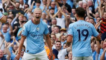 con gol de julian alvarez, manchester city vencio 2 a 1 a brighton por la premier league con gol de julian alvarez, manchester city vencio 2 a 1 a brighton por la premier league