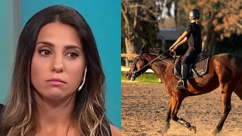 El video que compartió Cinthia Fernández de la terrible caída de su hija mientras montaba a caballo