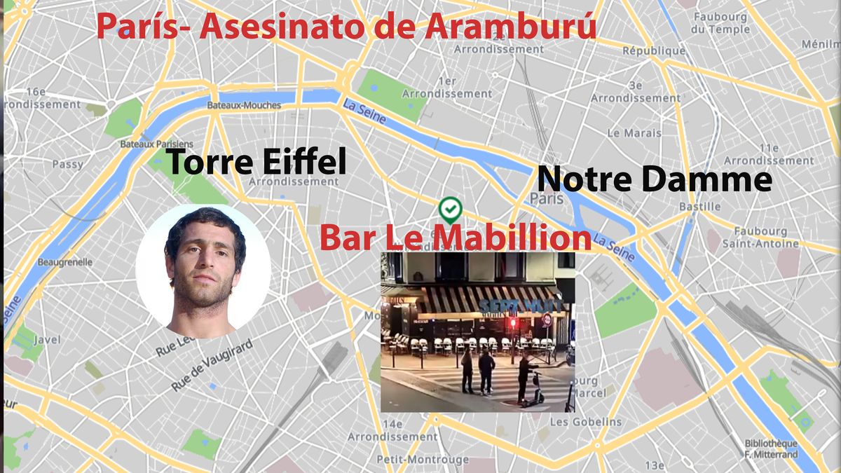 La zona del barrio de Saint Germain, en París. Allí fue asesinado en 2022 el rugbier Aramburú. (foto: A24.com)